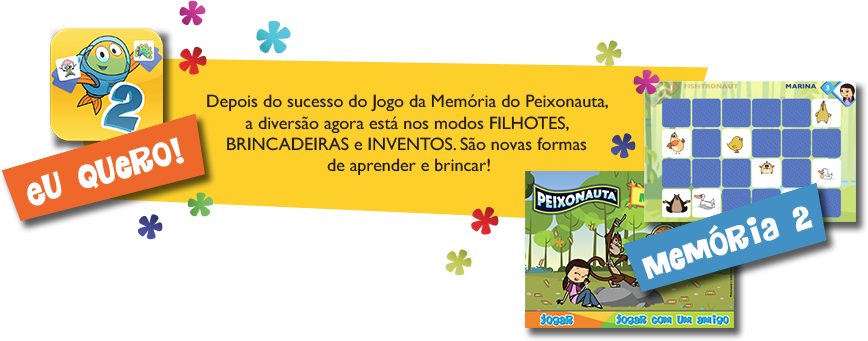 Jogo da Memória do peixonauta 2